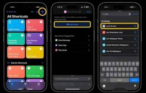 湛江苹果14锁屏维修店分享iPhone14升级iOS16.4后如何创建锁屏快捷方式 