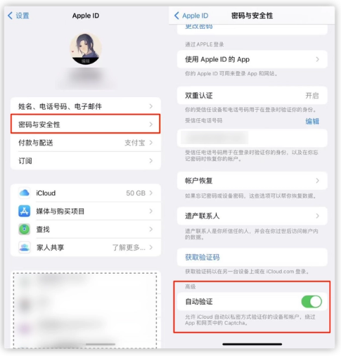 湛江苹果手机维修分享iOS 16 自动验证功能开启方法 