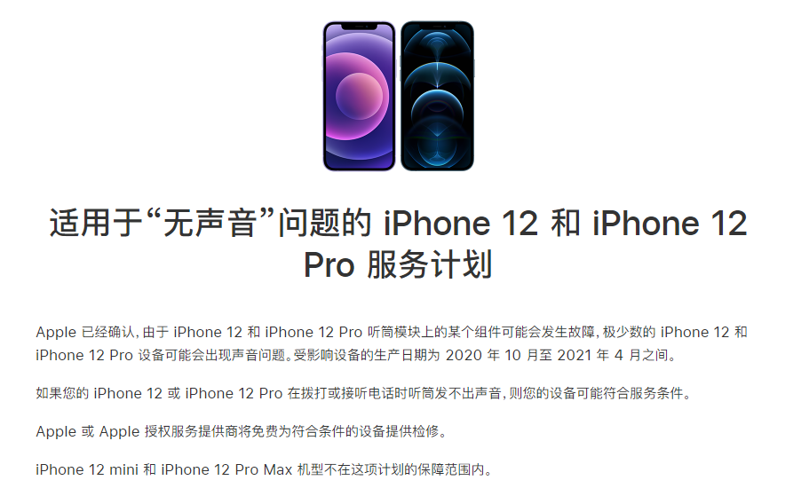 湛江苹果手机维修分享iPhone 12/Pro 拨打或接听电话时无声音怎么办 